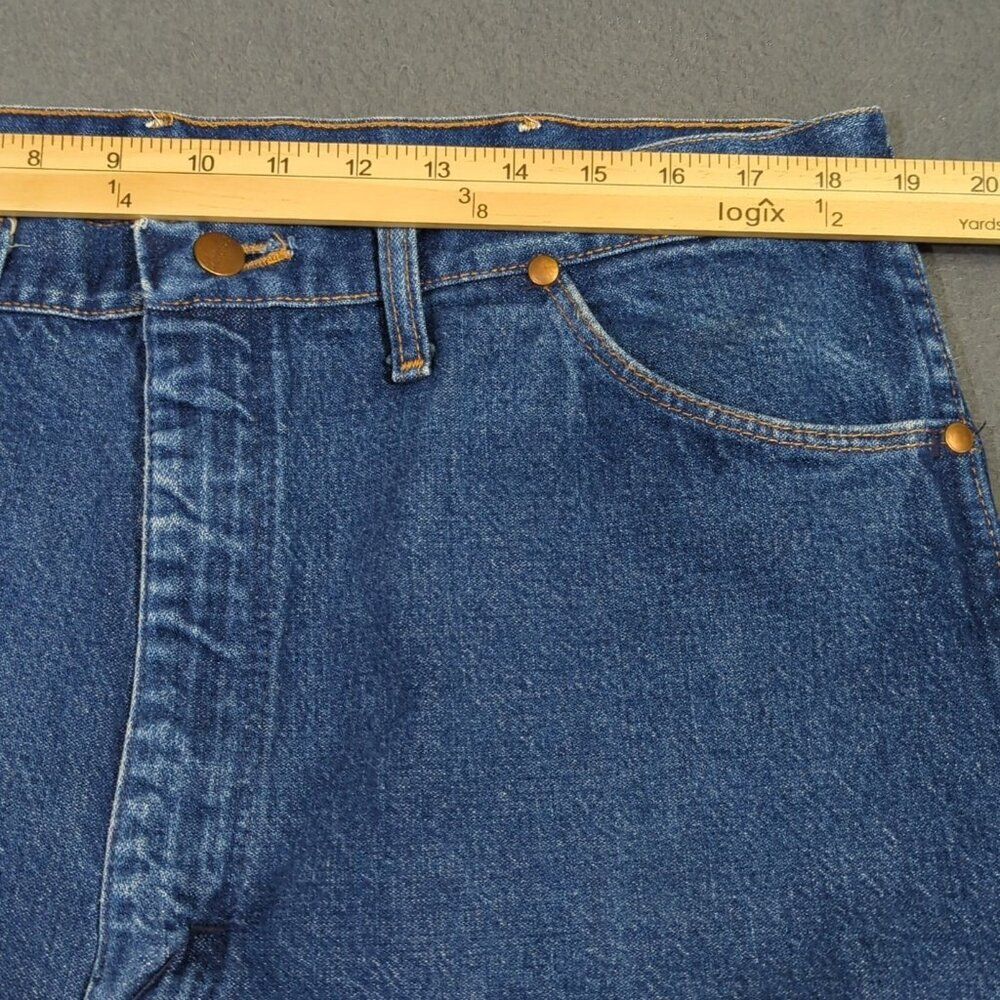 Wrangler VTG Jeans Men's 40x34 Fits 38x30 Blue 13MWZ Cowboy Cut Western USA Made - Picture 8 of 12